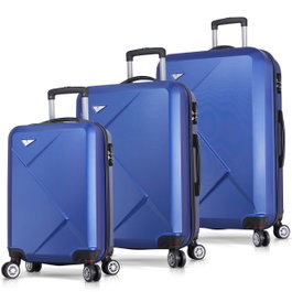 Zoozie Bags Juego de Maletas de 3 Piezas Azul